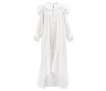 Defensia Ruffled Cotton-poplin Dress