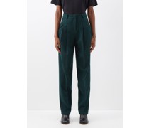 Layton Pleated Wool-blend Trousers