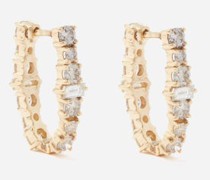 Rivulet Diamond & 18kt Gold Hoop Earrings