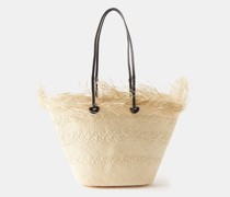 Medium Leather-trim Basket Bag