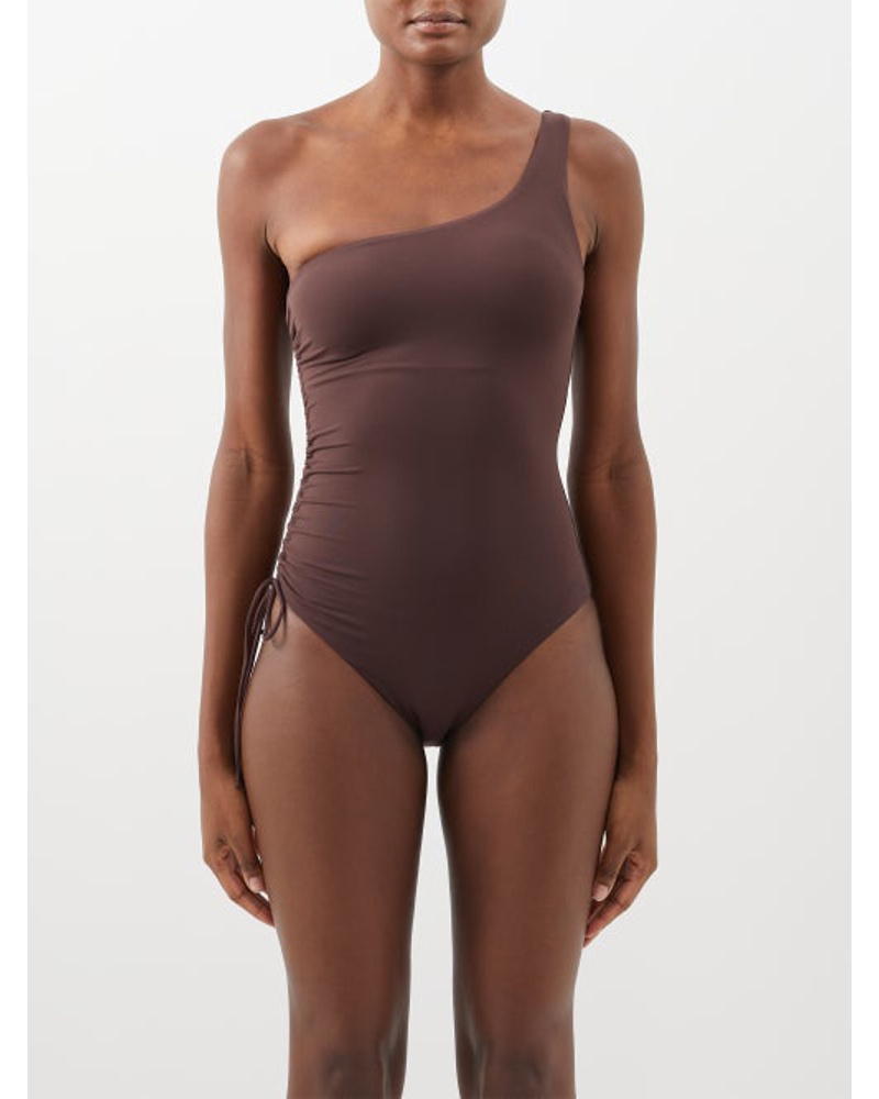 Melissa Odabash Damen Bodrum Ruched One-shoulder Swimsuit