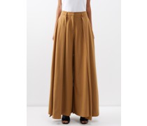 Dissect High-rise Pleated Wide-leg Trousers