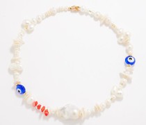 Alessa Baroque Pearl & 14kt Gold-plated Necklace