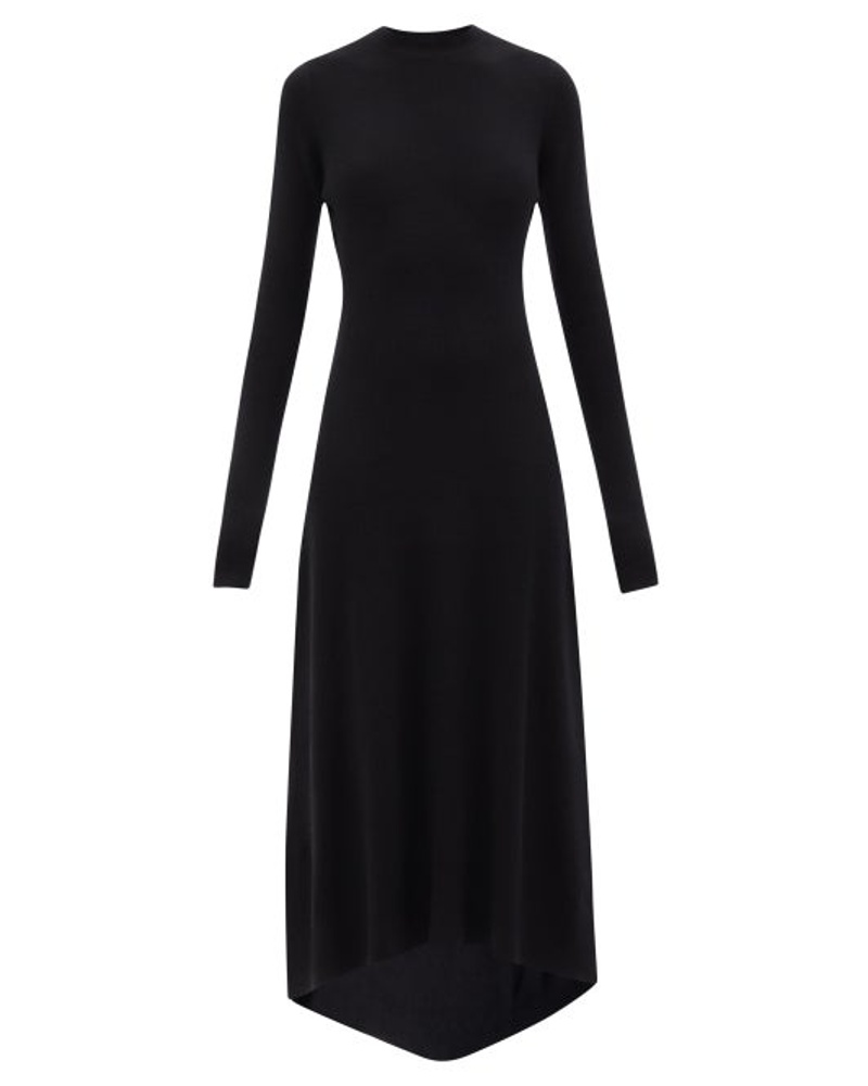 Raey Damen Responsible Cashmere-blend Ribbed Fishtail Dress