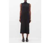 High-neck Cotton-jersey Dress