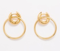 San Raphael 14kt Gold-vermeil Hoop Earrings
