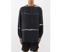 Leonard Shibori-dyed Silk Shirt
