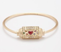 Love You To The Moon And Back 14kt Gold Bracelet