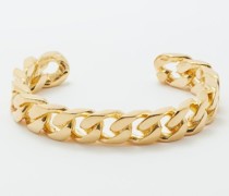 Curb Link 14kt Gold-plated Bangle
