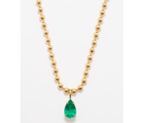 Emerald & 18kt Gold Necklace