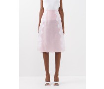 Lace-trim Organza Skirt