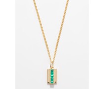 Vertigo Agate & Gold-vermeil Necklace