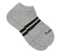 Sprint Striped Egyptian Cotton-blend Trainer Socks