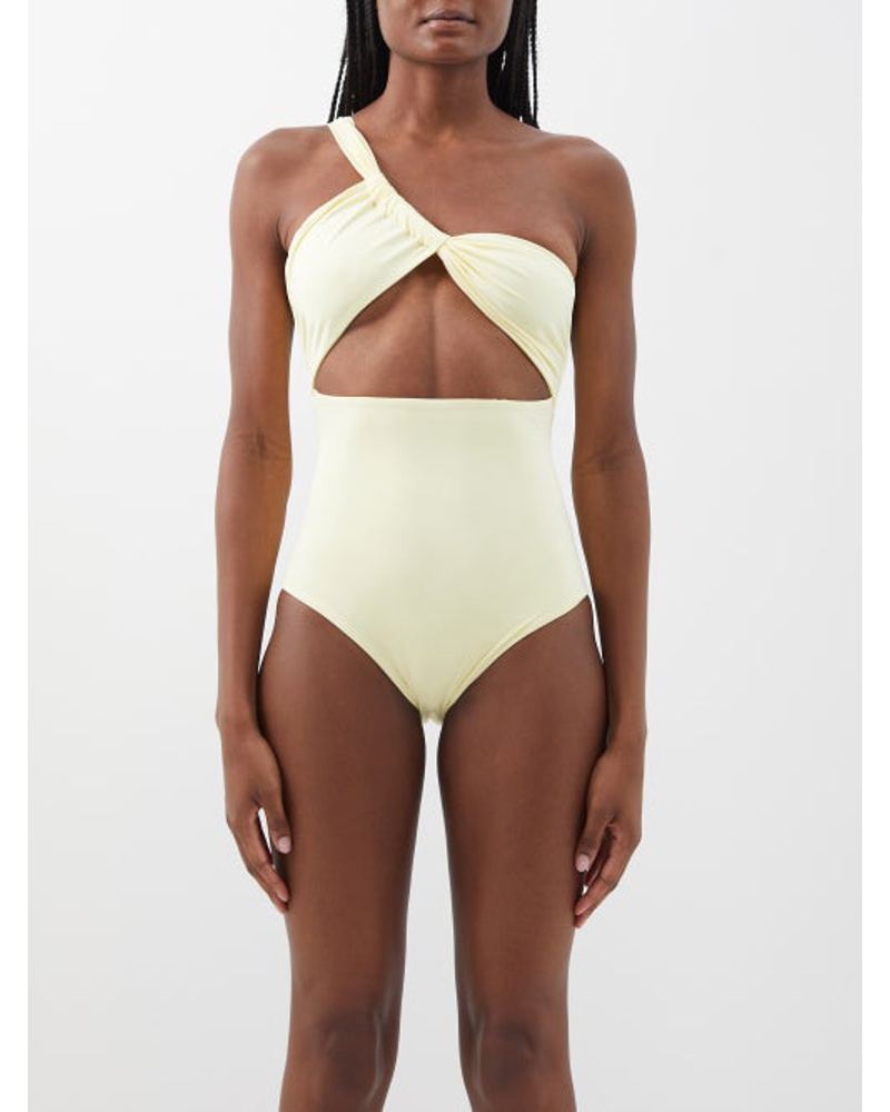 Sara Cristina Damen Narcissus One-shoulder Cutout Swimsuit