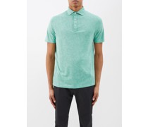 Stephen Floral-jacquard Polo Shirt