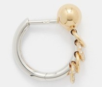 Punk Nano Diamond & 14kt Gold Single Earring