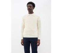 Wool-blend Polo Sweater