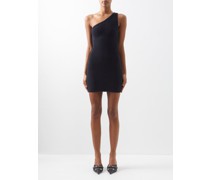 X Hailey Bieber Ribbed One-shoulder Mini Dress