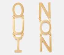 Non Oui 14kt Gold-plated Earrings