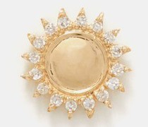 Sun Diamond & 18kt Gold Charm