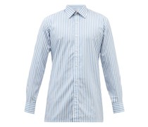 Striped Cotton-poplin Shirt