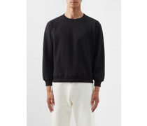 Logo-patch Organic-cotton Jersey Sweatshirt