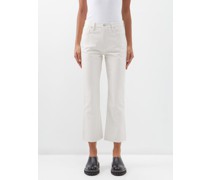 Isola Cropped Recycled-leather Trousers