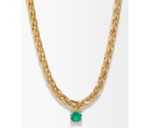 Emerald & 18kt Gold Necklace