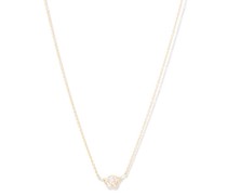 Cloudy Diamond And 18kt Gold Pendant Necklace