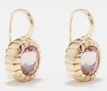 Heirloom Rubellite & 14kt Gold Earrings