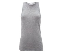 Racer-back Wool-jersey Tank Top