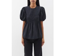 Summer Recycled-faille Corset Top