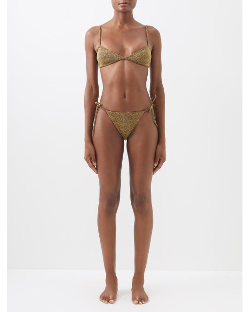 Balenciaga Damen Tie-side Lurex Bikini