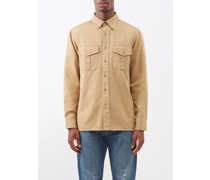 Christophe Flap-pockets Cotton-twill Shirt