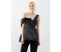 Sally Luna Jacquard One-shoulder Top