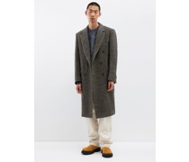 Double-breasted Herringbone Overcoat