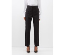 High-rise Wool Tailored Trousers