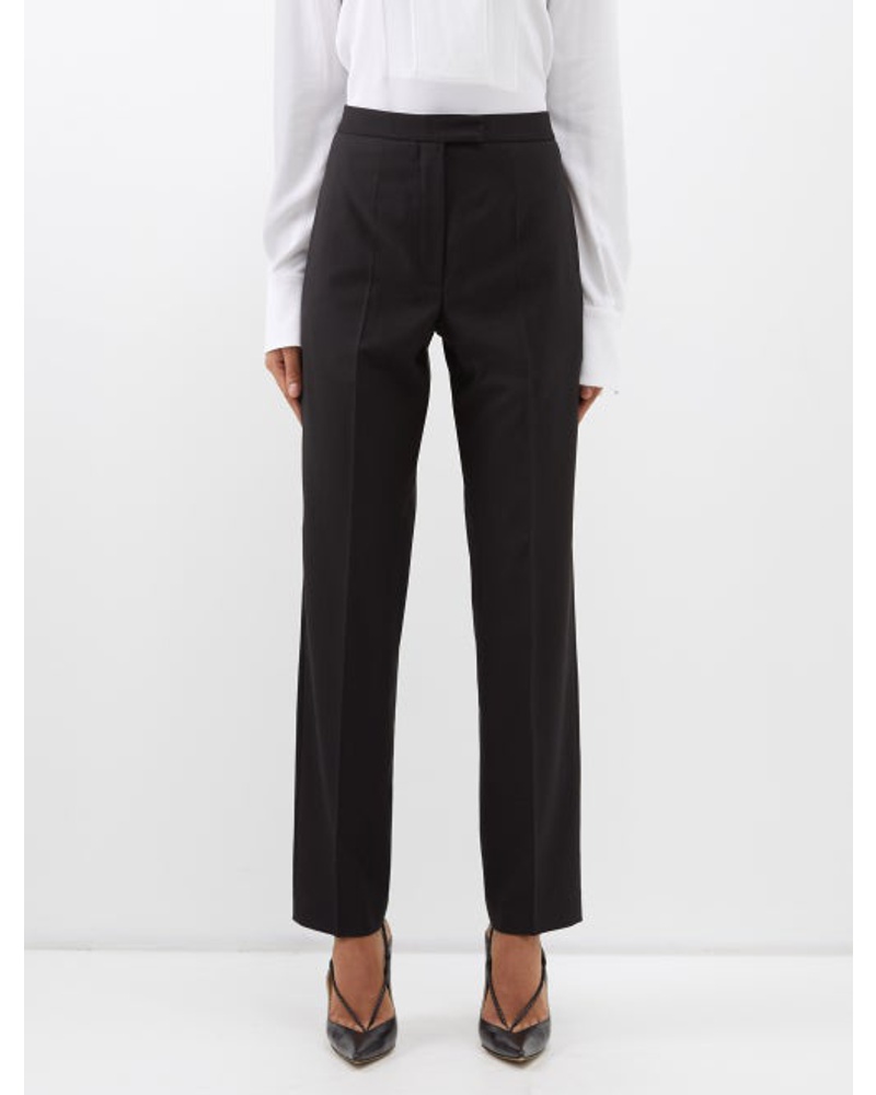 Another Tomorrow Damen High-rise Wool Tailored Trousers