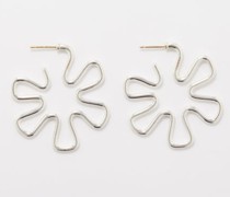 Flower 9kt Gold & Sterling-silver Earrings