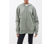 Zipped Organic-cotton Jersey Hoodie