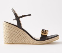 Gg 95 Leather Espadrille Wedges