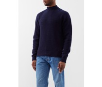 Shetland Raglan-sleeve Wool Sweater
