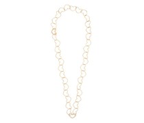 Heart-link Diamond & Gold Necklace