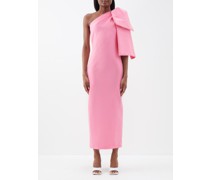 Robe en taffetas à épaule nouée Josselin