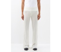 Mermaid Sheer Crinkled-crepe Trousers