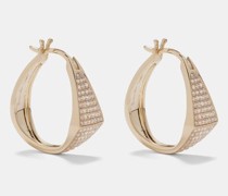 Diva Diamond & 9kt Gold Hoop Earrings
