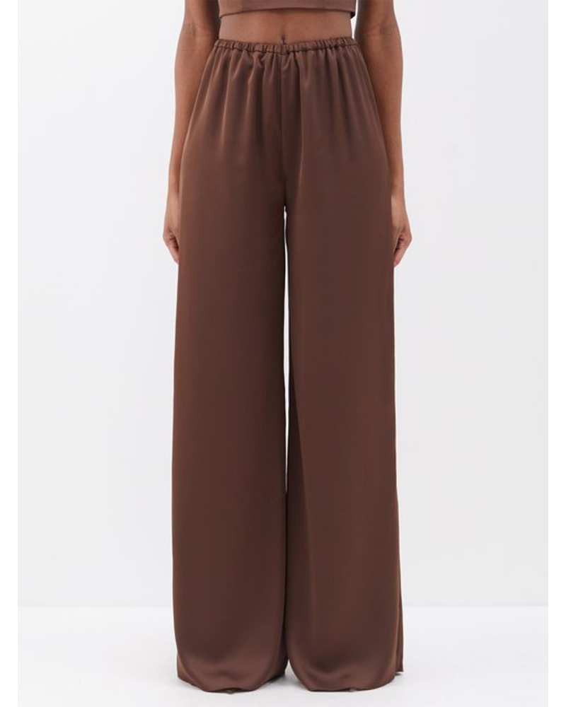16ARLINGTON Damen Mandrake Satin Wide-leg Trousers
