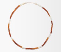 Arizona Citrus Opal & 14kt Gold Beaded Necklace