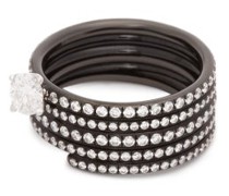 Blast Diamond & 18kt Black-gold Ring