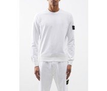 Sweat-shirt en jersey de coton à empiècement logo
